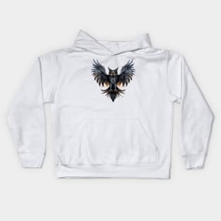 Halloween Goth Owl Kids Hoodie